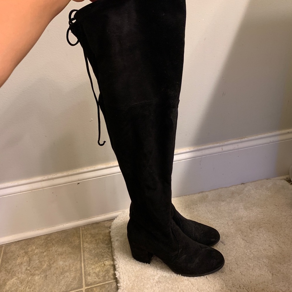 "Over the knee" heeled boots